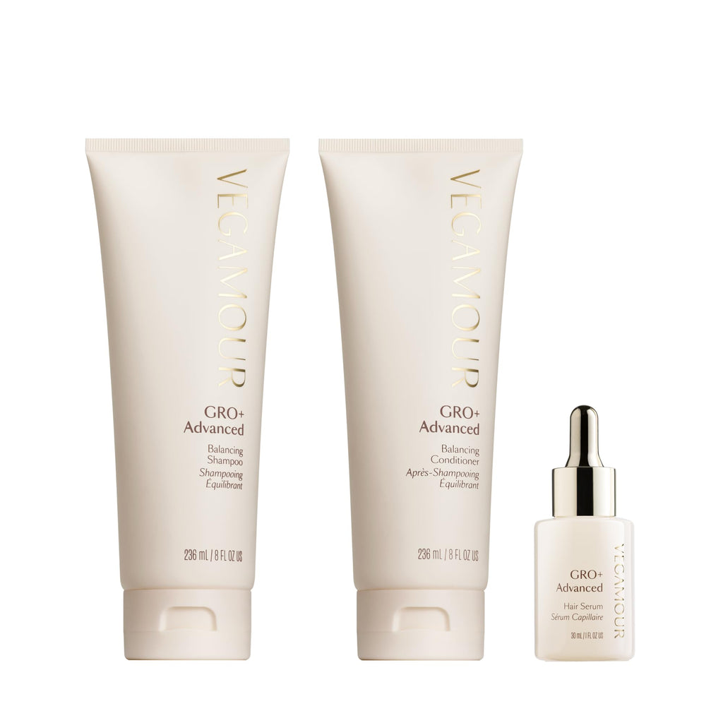 VEGAMOUR GRO+ Advanced Essentials Kit | Removes Buildup, Improves Hair Density, Reduces Shedding, Hydrates and Exfoliates the Scalp | For Severe Signs of Thinning | Color Safe, Vegan, Cruelty-Free VEGAMOUR Au supplements