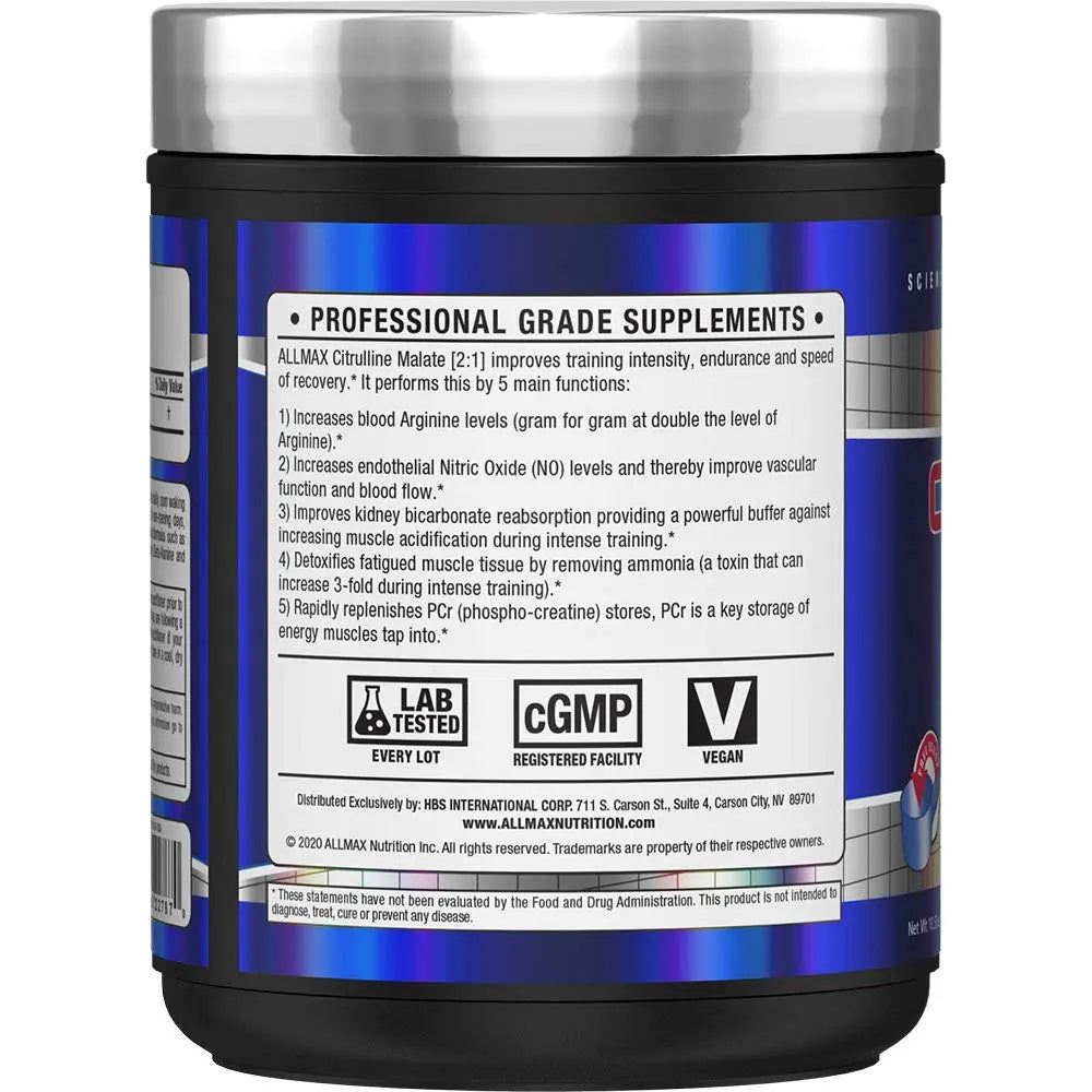 ALLMAX Essentials CITRULLINE MALATE 2:1 - 300 g Powder - Improves Endurance ALLMAX Nutrition Au supplements