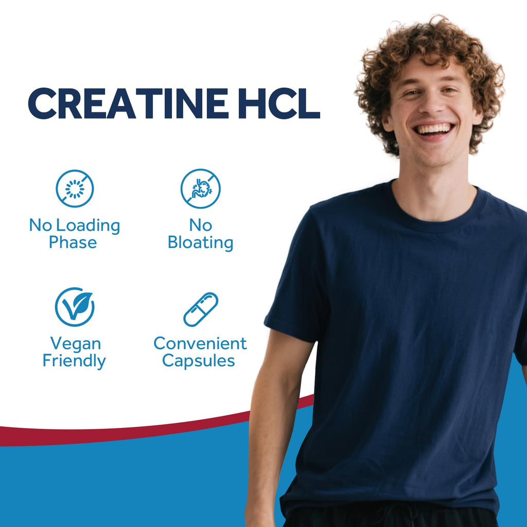 Doctor's Recipes Creatine HCl Capsules, 750 mg, Creatine Hydrochloride for Women & Men, Strength & Recovery, Brain Health, Fast Absorbing, Vegan, 90 Capsules Doctor's Recipes Au supplements