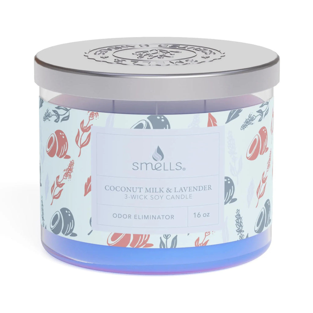 Smells - Odor Eliminator - Premium Soy Wax Jar Scented Candle 12oz. and 16oz. - 100% Cotton Single Wick SmellS Au supplements
