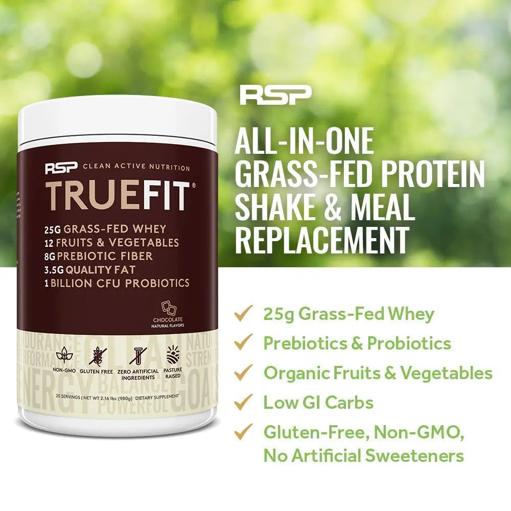 RSP NUTRITION TrueFit Protein Powder (Chocolate 2 LB) with AminoLean Pre Workout RSP NUTRITION Au supplements