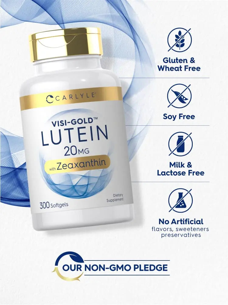 Carlyle Lutein and Zeaxanthin 20mg | 300 Softgels | Eye Health Vitamins | Non-GMO & Gluten Free Supplement Carlyle Au supplements