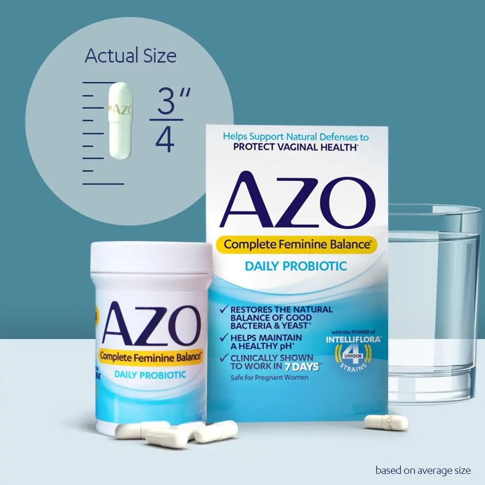 AZO Complete Feminine Balance Daily Probiotics for Women & Boric Acid Vaginal Suppositories AZO Au supplements