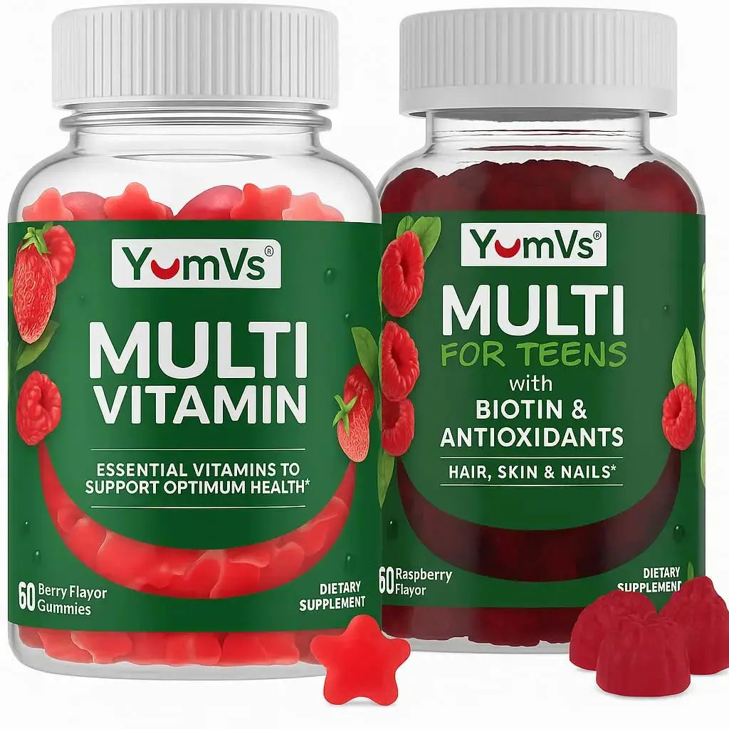 Multivitamin for Adults & Teens Bundle – Complete Daily Health Support Gummies YUM-V'S Au supplements