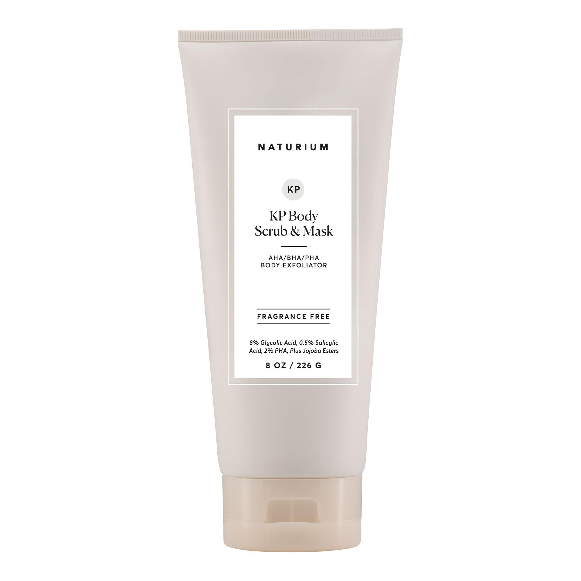 Naturium KP Body Scrub & Mask for Keratosis Pilaris, Bump Eraser Shower Scrub & Exfoliator for Skin, 8 oz