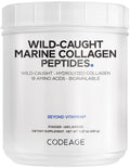 Codeage Marine Collagen Powder - Wild-Caught Hydrolyzed Fish Collagen Peptides - Type 1 & 3 Collagen Protein Supplement - Amino Acids for Skin, Hair, Nails - Paleo Friendly, Non-GMO, 15.87 Ounces Codeage Au supplements