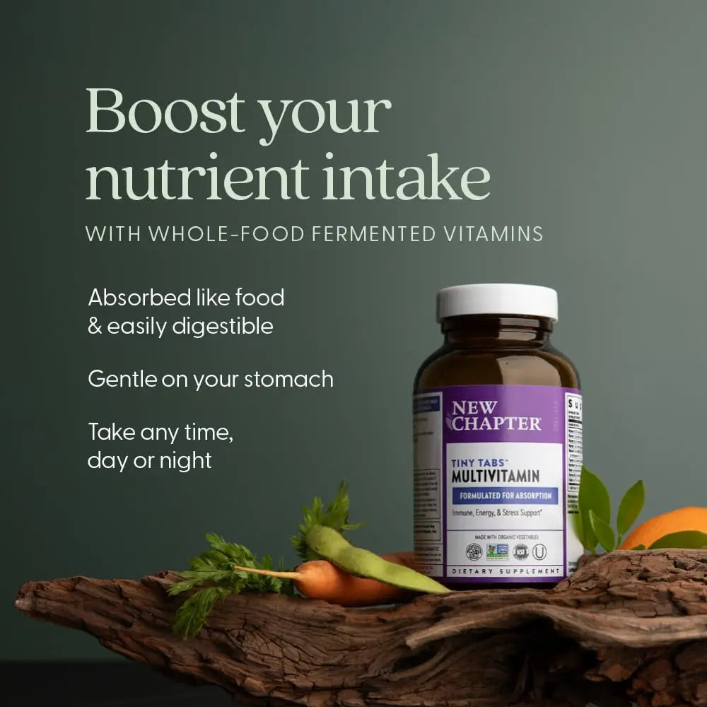 New Chapter Tiny Tabs Multivitamin with 20+ Nutrients for Immune, Cellular Energy & Stress Support, Including Vitamin D3 + B Vitamins, 192 Count New Chapter Au supplements