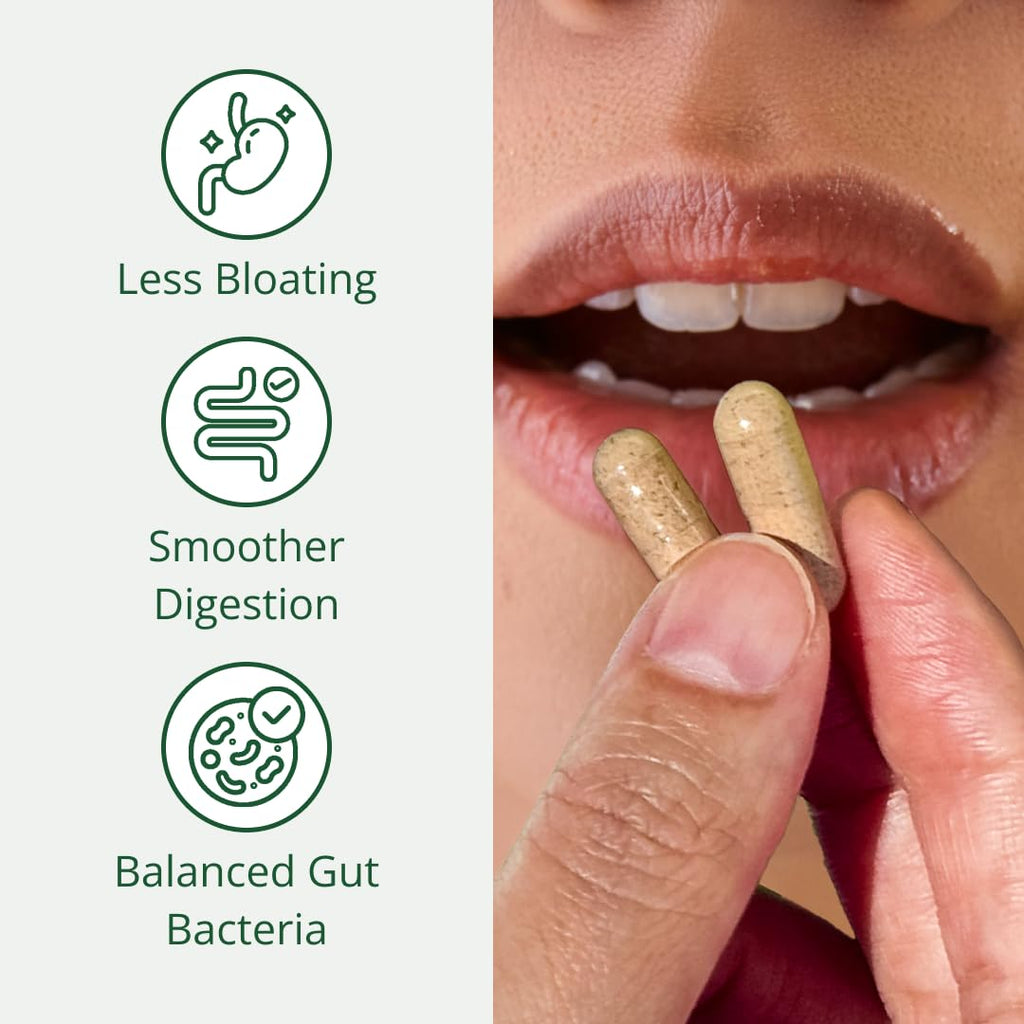 Semaine Super Powered Prebiotic + Probiotic for Women, Effective 3-in-1 Multi-Action Formula to Nourish Gut Health, Soothe IBS, Support Bloat Relief