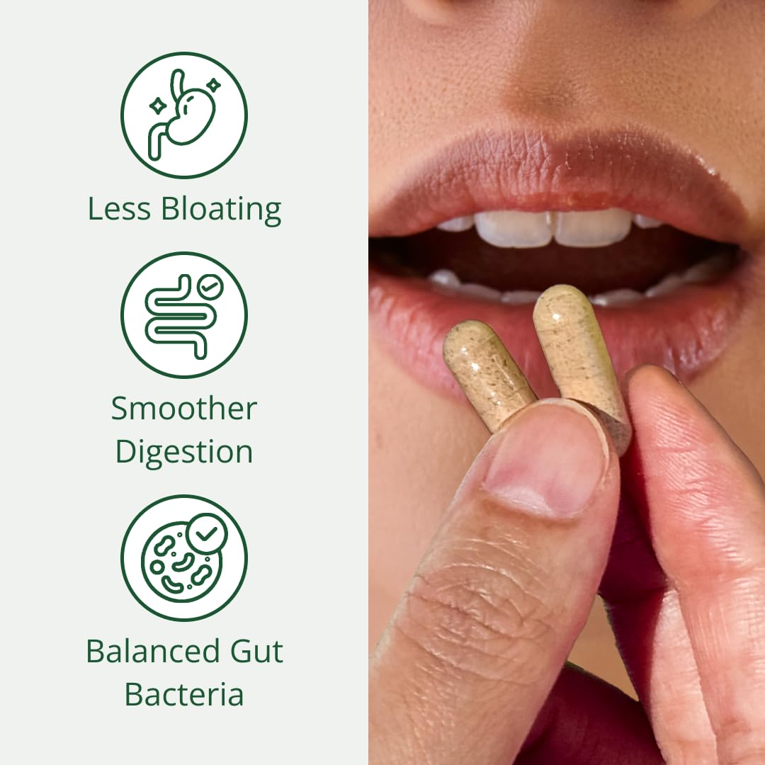Semaine Super Powered Prebiotic + Probiotic for Women, Effective 3-in-1 Multi-Action Formula to Nourish Gut Health, Soothe IBS, Support Bloat Relief
