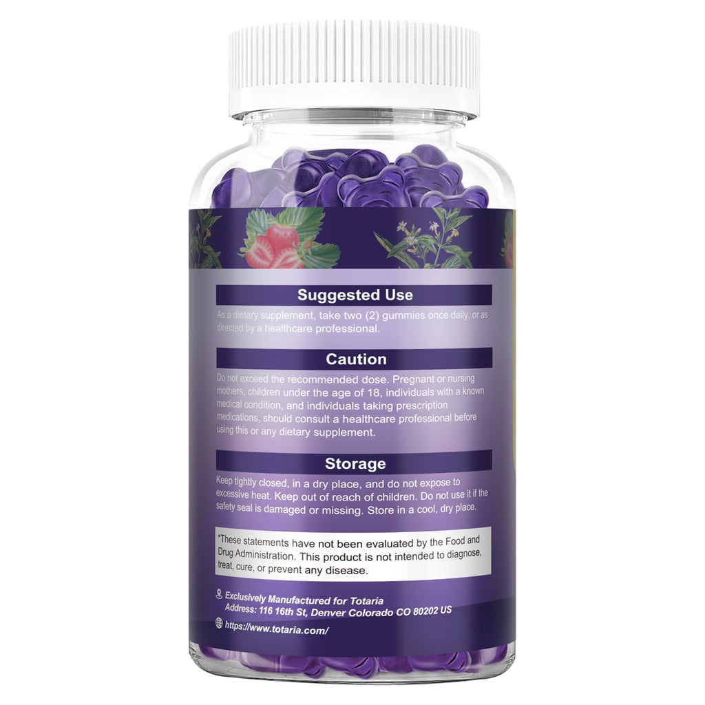 Cortisol Supplements for Women & Men 20-in-1 Cortisol Gummies with Ashwagandha Rhodiola Rosea Magnesium Phosphatidylserine Calm Focus Mood Support Healthy Cortisol Levels 30 Day Supply Totaria Au supplements