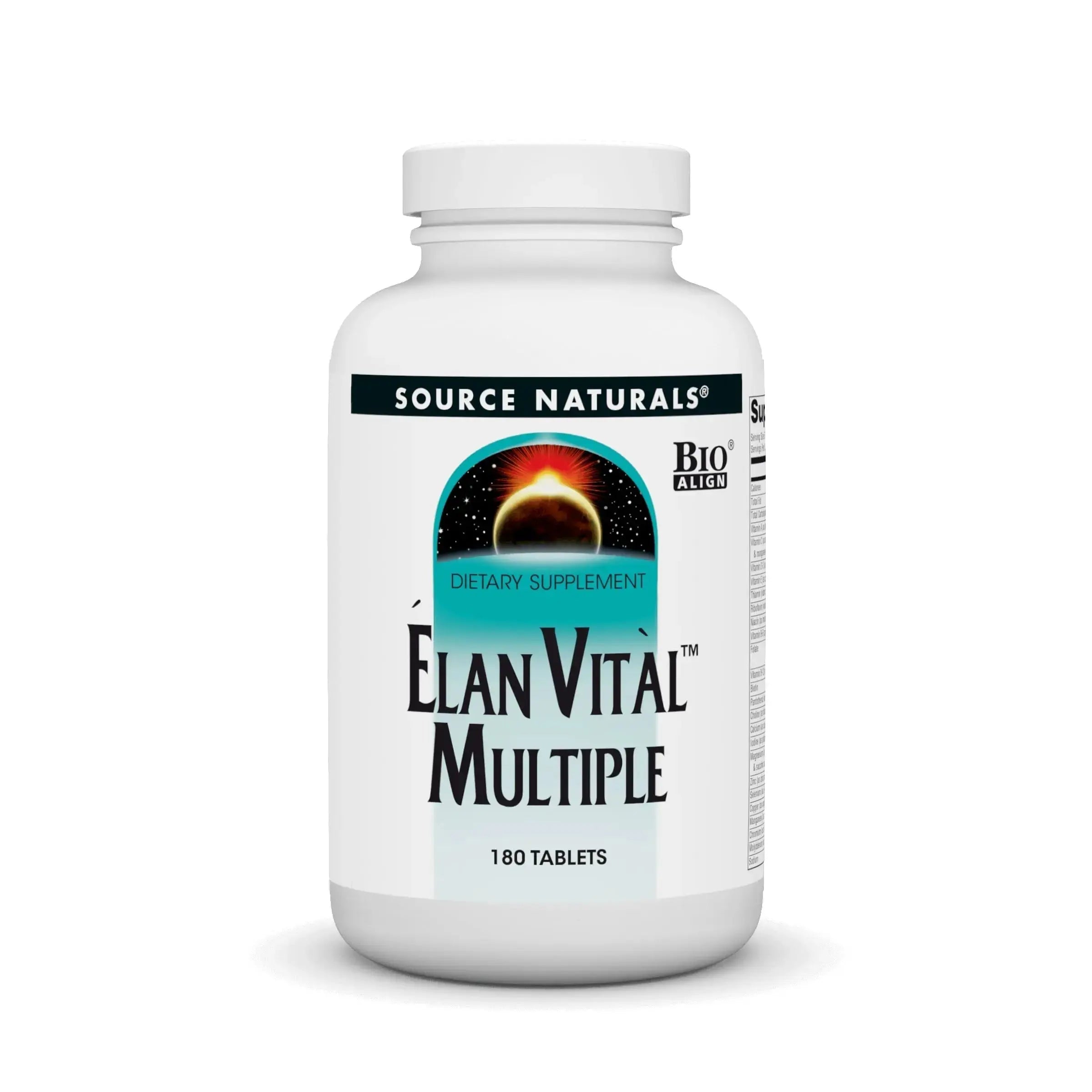 Source Naturals Elan Vital Multiple - Supports Brain, Heart, Liver, Immune, Energy Boost - 180 Tablets Source Naturals Au supplements