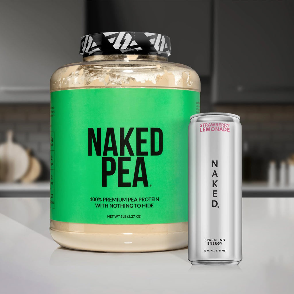 NAKED Pea - 5LB 100% Pea Protein Powder from North American Farms - Unflavored Vegan Pea Protein Isolate - NSF Certified, Plant Protein Powder, Easy to Digest - 76 Servings