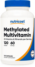 Nutricost Methylated Multivitamin 120 Capsules, 60 Servings - 23 Vitamin & Minerals Per Serving Nutricost Au supplements