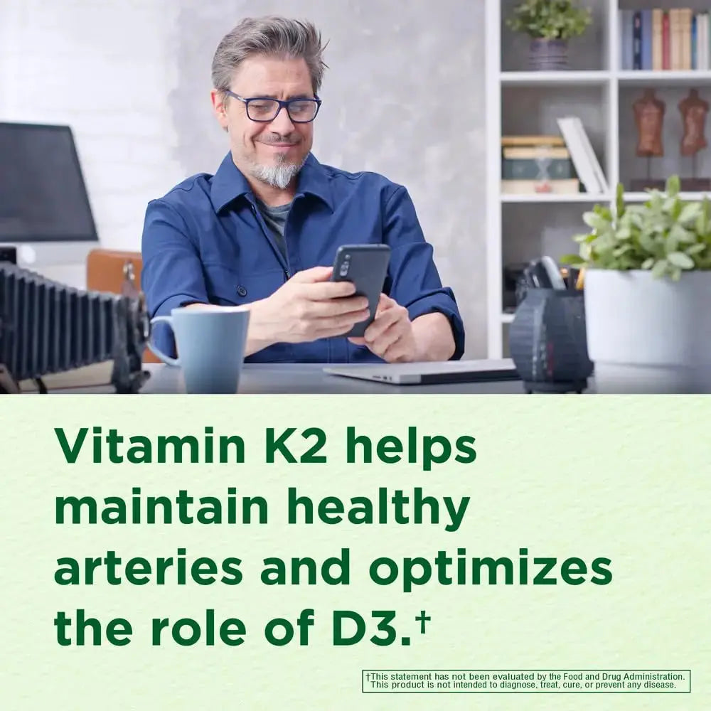 INNERVISNUTRITION Vitamin D3 5000 IU + K2 MK-7 100mcg – Bone, Heart & Immune Support, Easy to Swallow, 60 Capsules INNERVISNUTRITION Au supplements