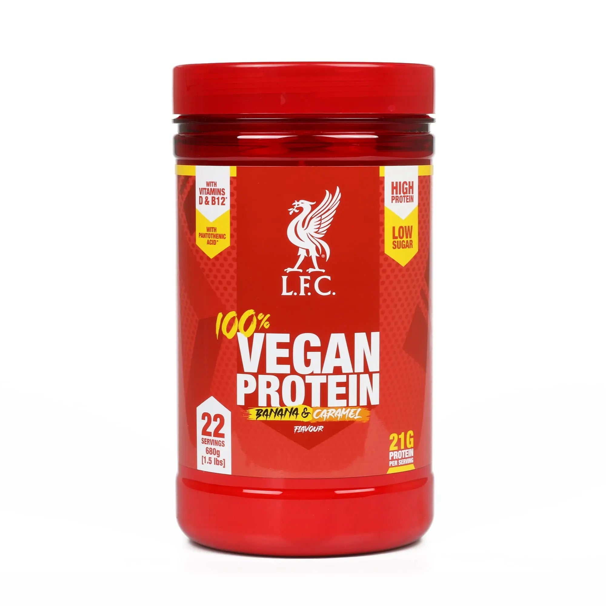 LFC Vegan Protein Powder Banana Caramel Flavour 680g 100% Vegan Protein Powder 21g High Protein, Vector Consumer Au supplements
