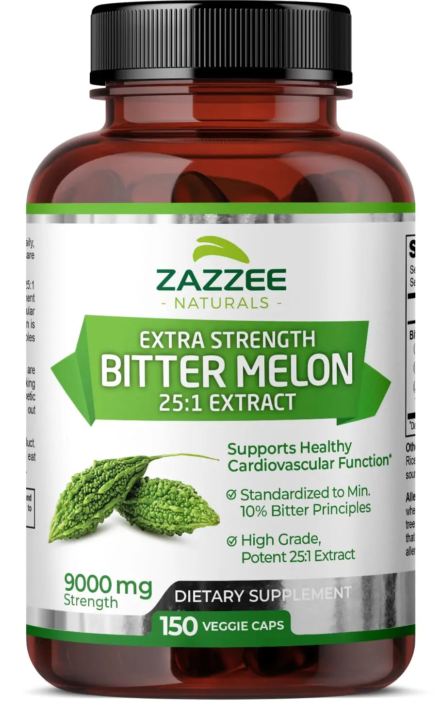Zazzee Extra Strength Bitter Melon 25:1 Extract, 9000 mg Strength, 10% Bitter Principles Zazzee Au supplements
