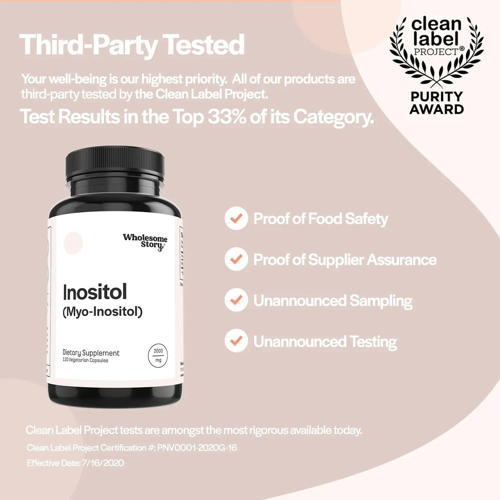 Pure Inositol Supplement | Myo-Inositol Supplement | Inositol Powder Capsules Wholesome Story Au supplements