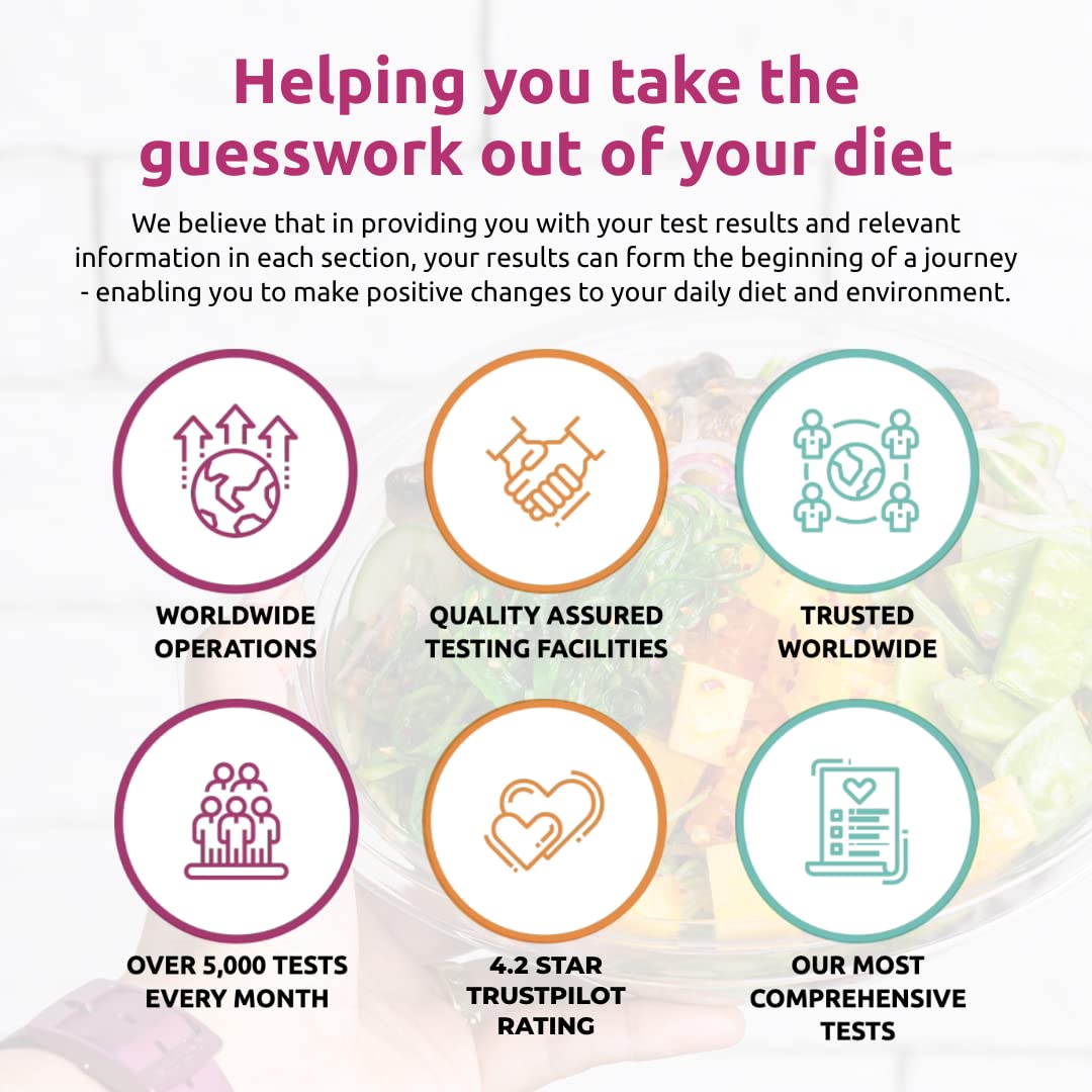 Simply Sensitivity Checks 1350+ Items Food Sensitivity Test Kit for Adults – Foods & Non-Foods, Including Lactose, Gluten, Vitamins, Minerals, Gut Health & More – at-Home Food Intolerance Test Kit Simply Sensitivity Checks Au supplements