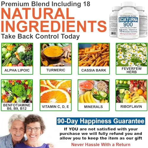 Sciatica Supplement with 900 mg Alpha Lipoic Acid - Sciatic Nerve Support Nuturna Au supplements