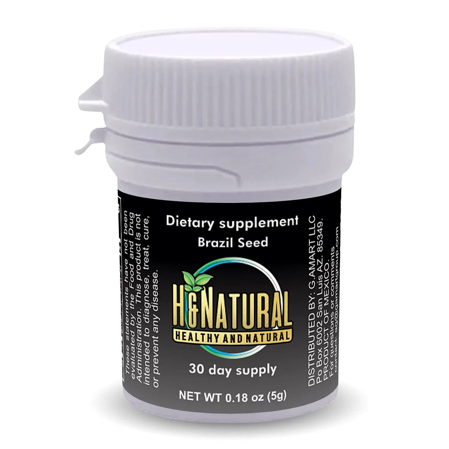 H&Natural 2 Pack! Brazil Seed Dietary Supplement 60 Pieces, Pure Natural Semilla de Brasil H&Natural Au supplements