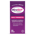 MiraGUT Daily Probiotic, from the Makers of MiraLAX, Probiotics for Digestive Health, Gluten-Free Supplement, Probiotic for Women and Men
