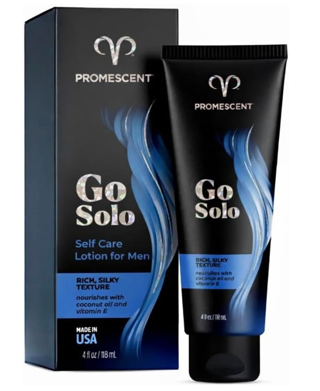Promescent Go Solo Lotion for Men, Natural Unscented Moisturizing Ingredients with Coconut Oil and Sweet Almond Oil, Creamy Natural Texture, Fast-Absorbing, Made in the USA, 4 fl oz Promescent Au supplements