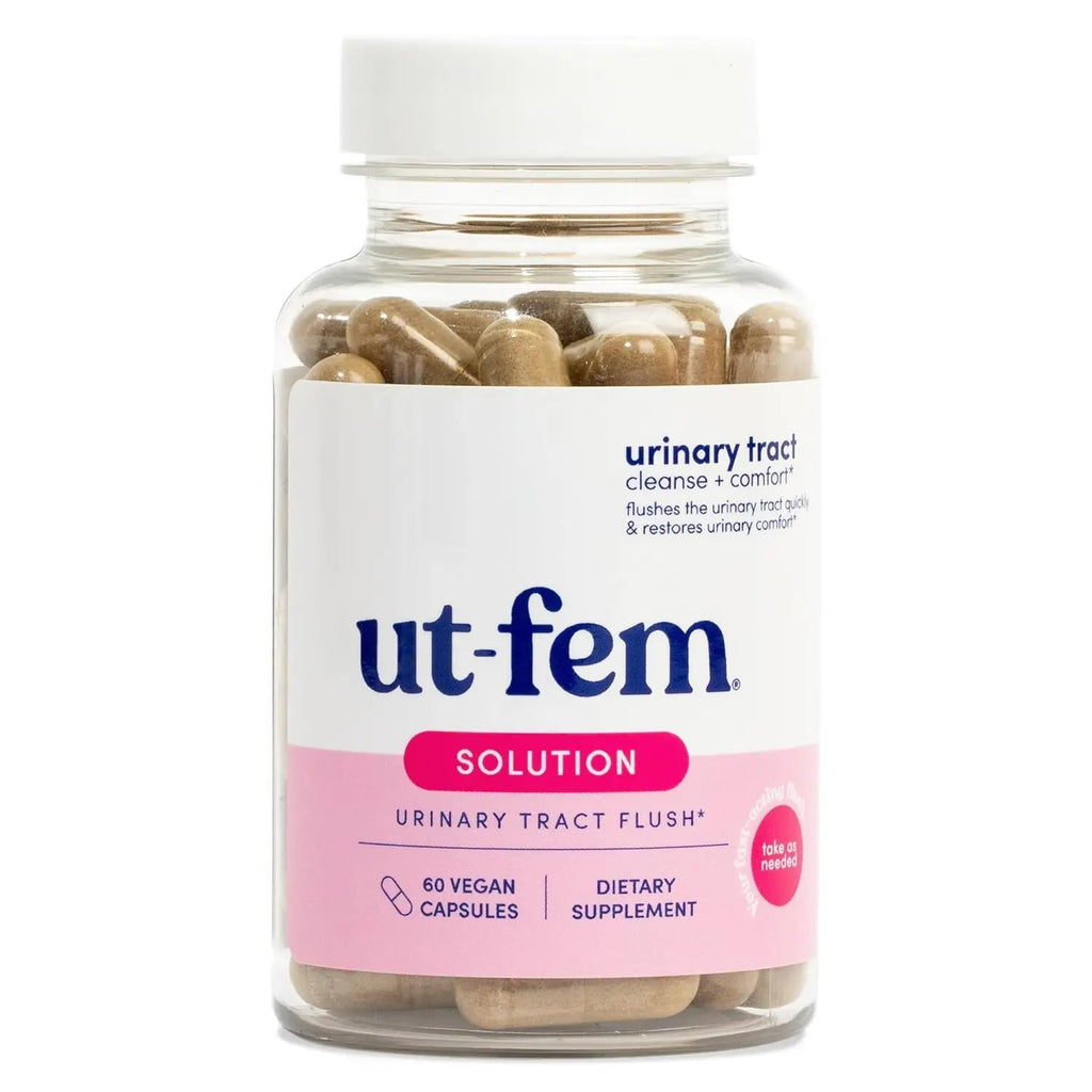 UT-Fem Solution - Fast-Acting Urinary Tract Flush for Women, Proactive UTI Support, Promotes Cleansing & Comfort, Clinical-Strength D-Mannose, Cranberry, and Natural Ingredients - 60 Vegan Capsules UT-Fem Au supplements