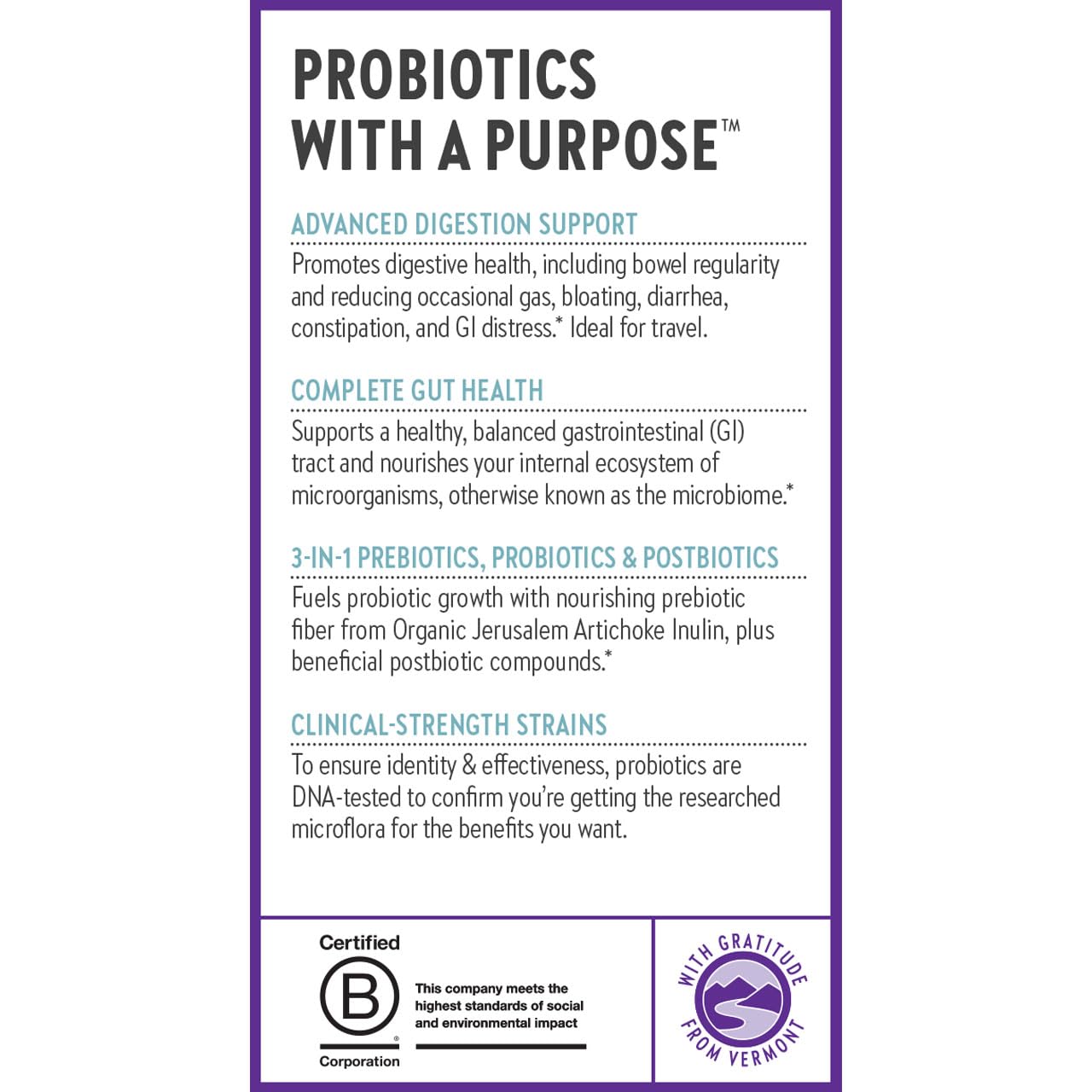 New Chapter All-Flora Probiotic for Advanced Digestion & Complete Gut Health with Prebiotics + Postbiotics, Clinical-Strength Strains, 100% Vegetarian, Non-GMO, Shelf Stable - 60 ct (2 Month Supply) New Chapter Au supplements