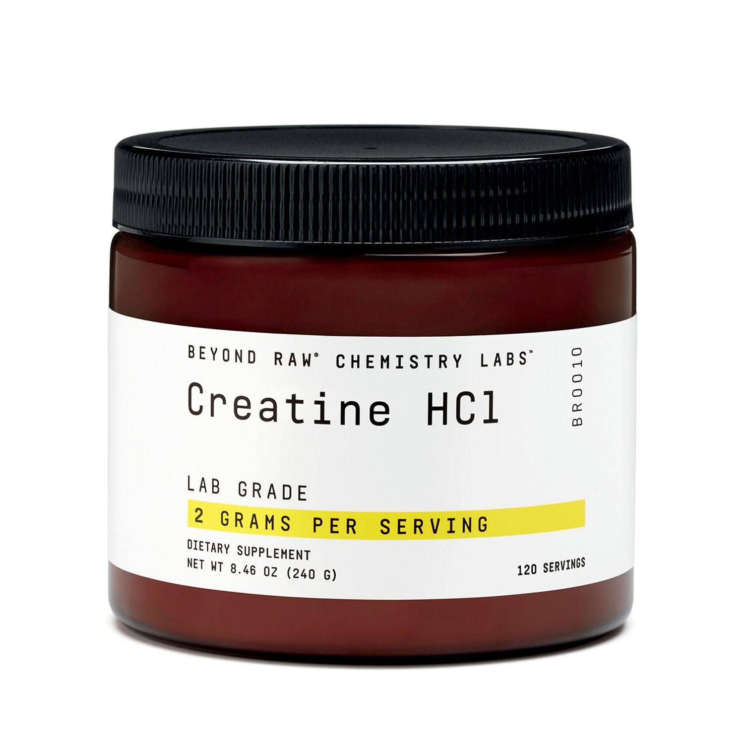 BEYOND RAW Science-Backed Creatine HCl Powder, Lab Grade, for Muscle Strength and Growth, Energy Production, Athletic Performance, Cognitive Support,
