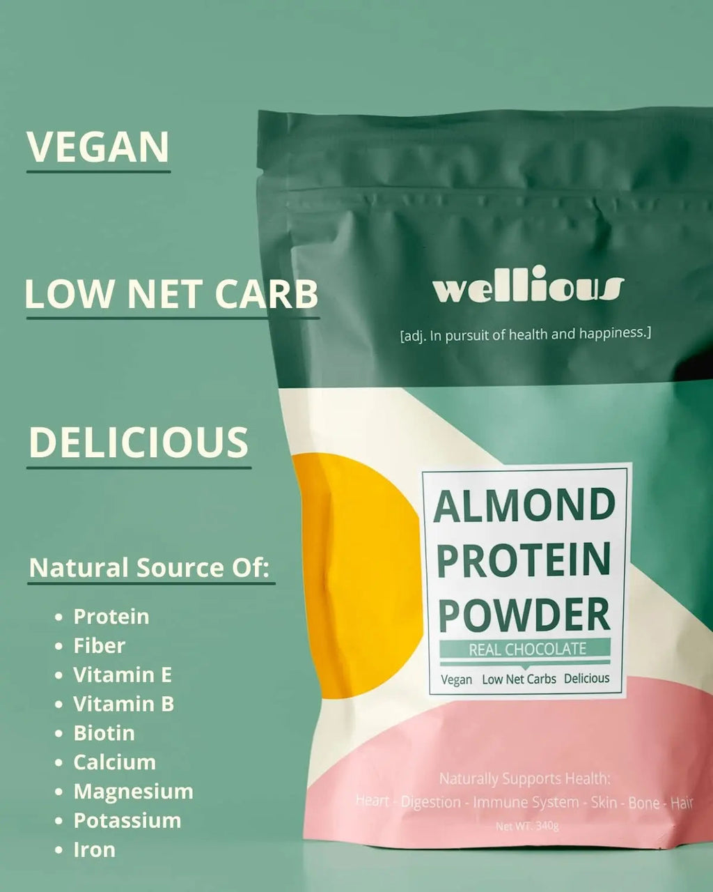 wellious – Clean Vegan Protein Powder – for Gut Health, Plant Based, Keto Friendly, No Sodium wellious Au supplements