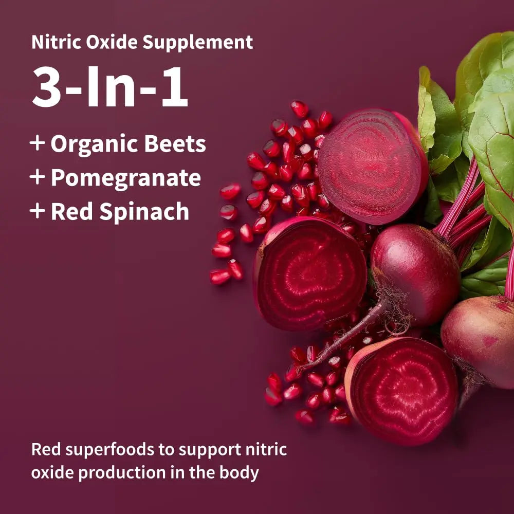 Snap Supplements USDA Organic Beet Root Powder, 3-in-1 Nitric Oxide Supplement Snap Supplements Au supplements