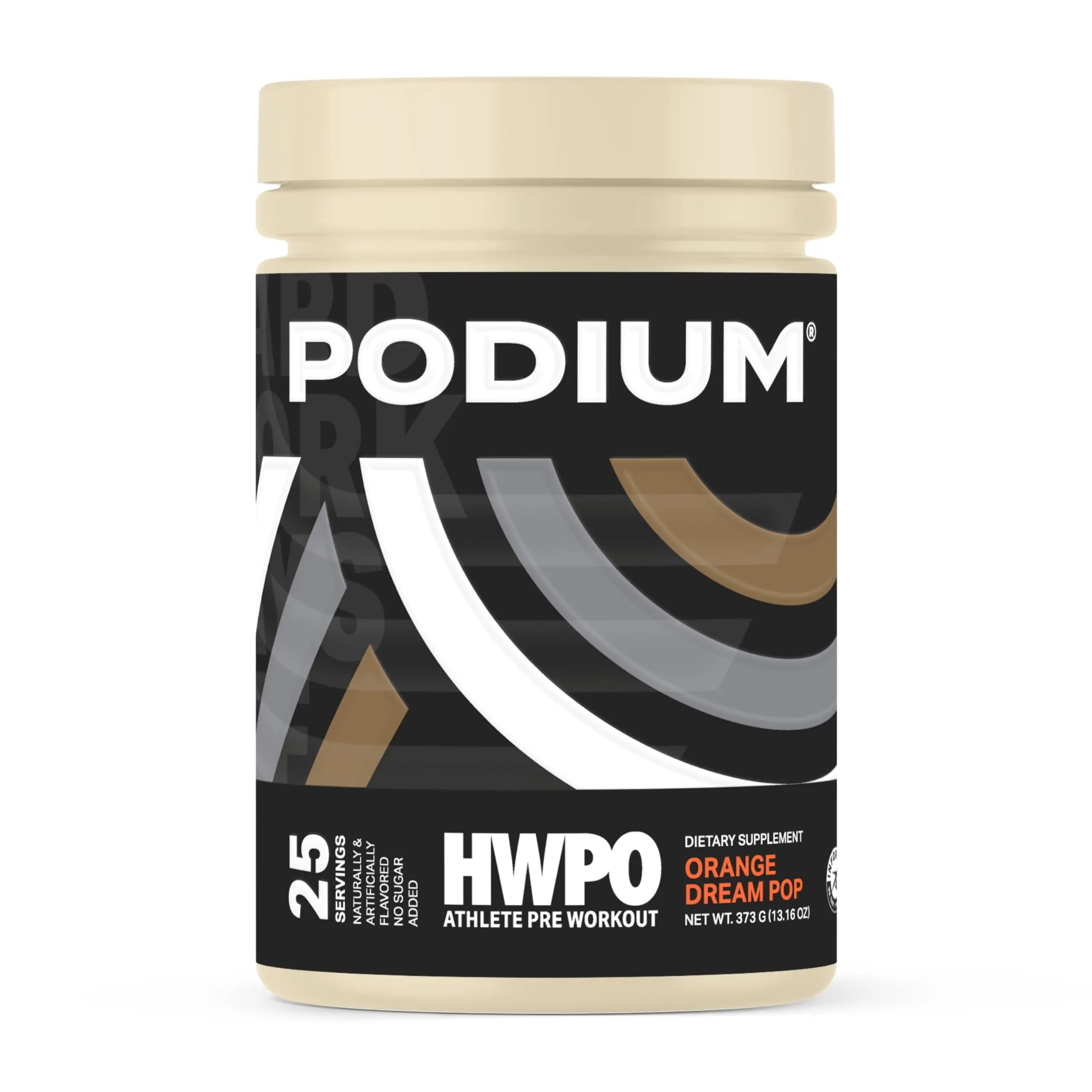 Podium Nutrition, Athlete Pre Workout Powder, Orange Dream Pop, 25 Servings, Beta Alanine Podium Nutrition Au supplements