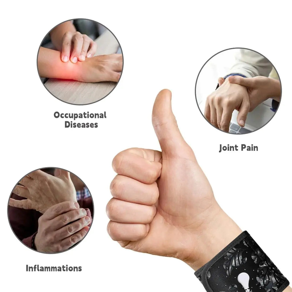 Grounding Wristband Wrist Straps for Therapy Floral Grounding Magnetic Wristband LAXVAPIU Au supplements