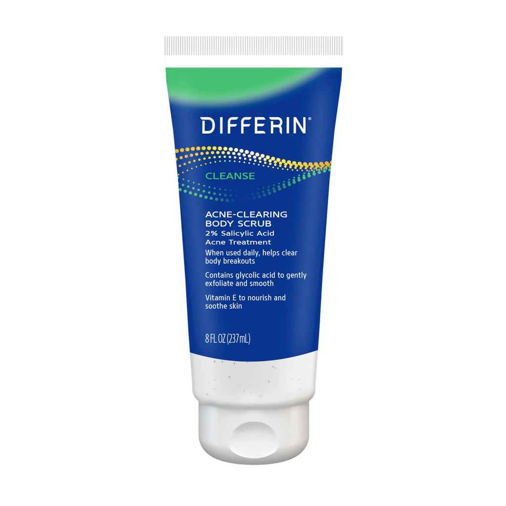 Differin Body Scrub with Salicylic Acid Acne Clearing Improves Tone and Texture Prone Skin Differin Au supplements