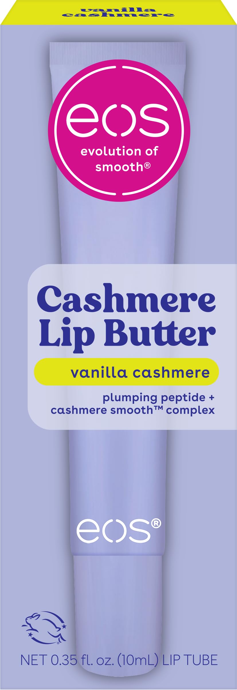 eos Cashmere Lip Butter - Vanilla Cashmere, Plumping Peptides, Smoothing, eos Lip Butter