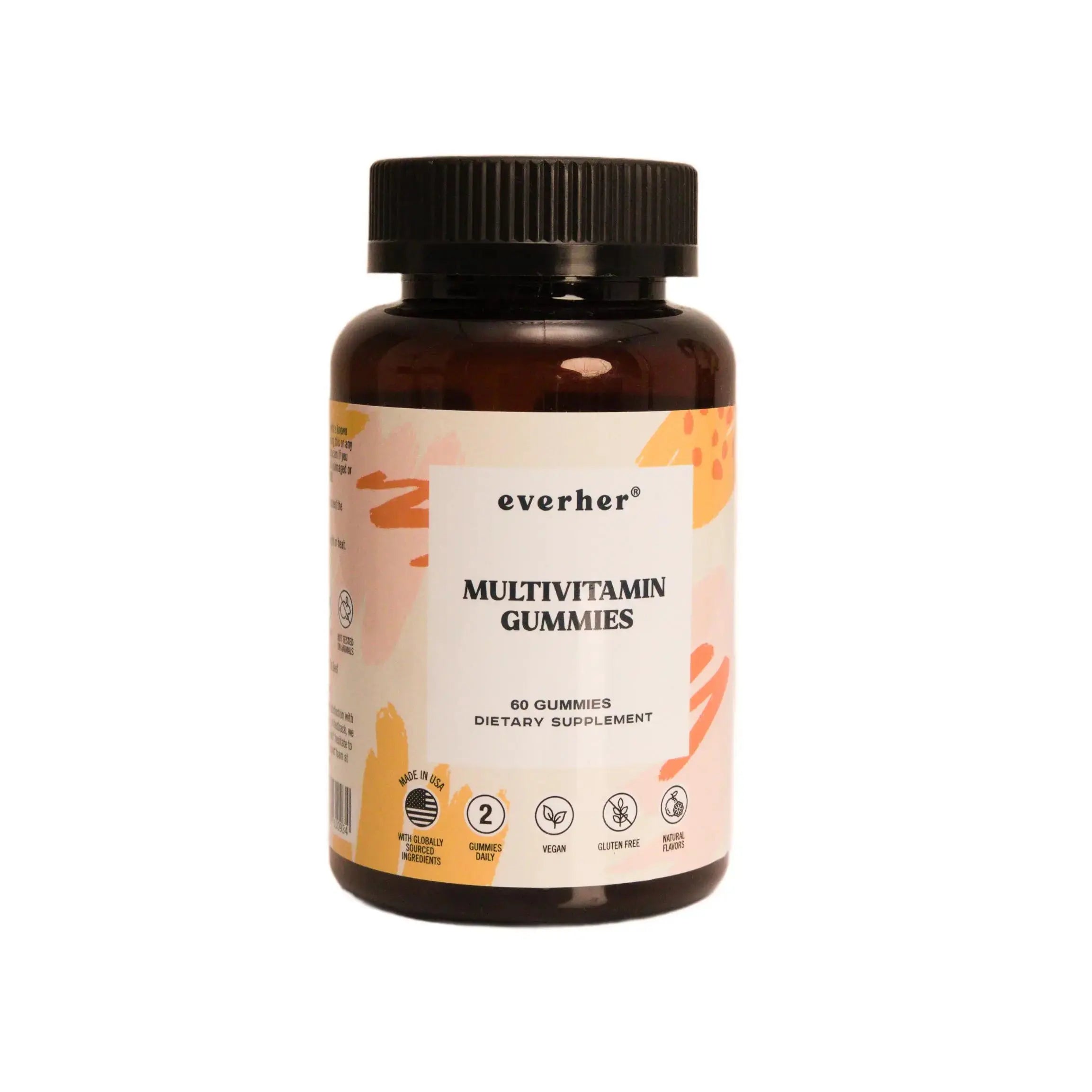 Everher Multivitamin Gummies | Essential Vitamins, Minerals & Herbs | Immune Support, Energy & Focus | with DHA Algae Oil & Probiotics | Everher Au supplements