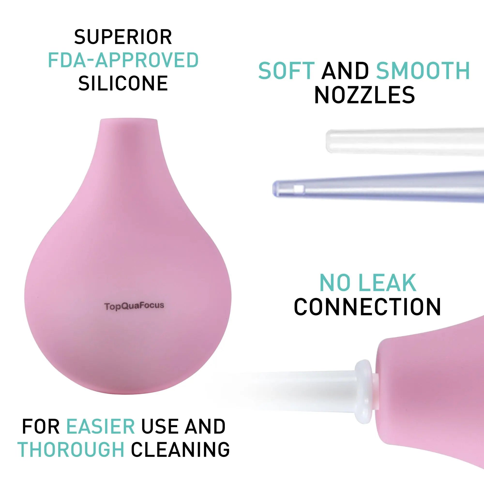 TopQuaFocus 8oz Enema Bulb Kit Anal and Vaginal Douche Bulb for Men Flushing System Enemas Silicone TopQuaFocus Au supplements
