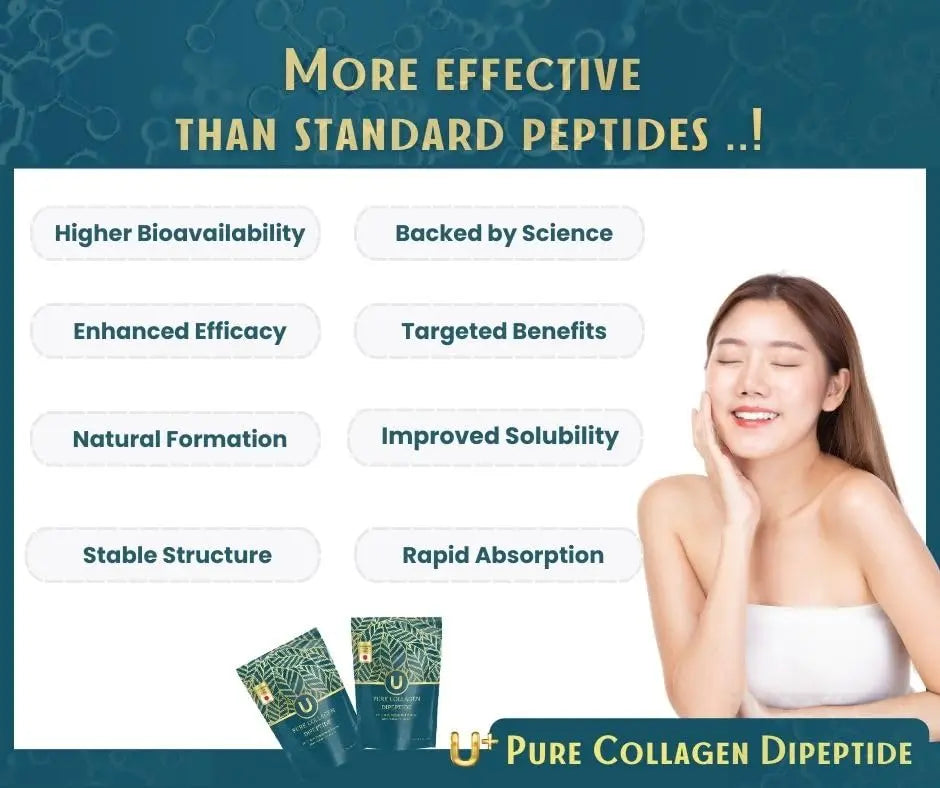 U+ Pure Collagen Dipeptide Supplement - Advanced Hydrolyzed Collagen Powder for Skin, Hair U+ Pure Collagen Au supplements