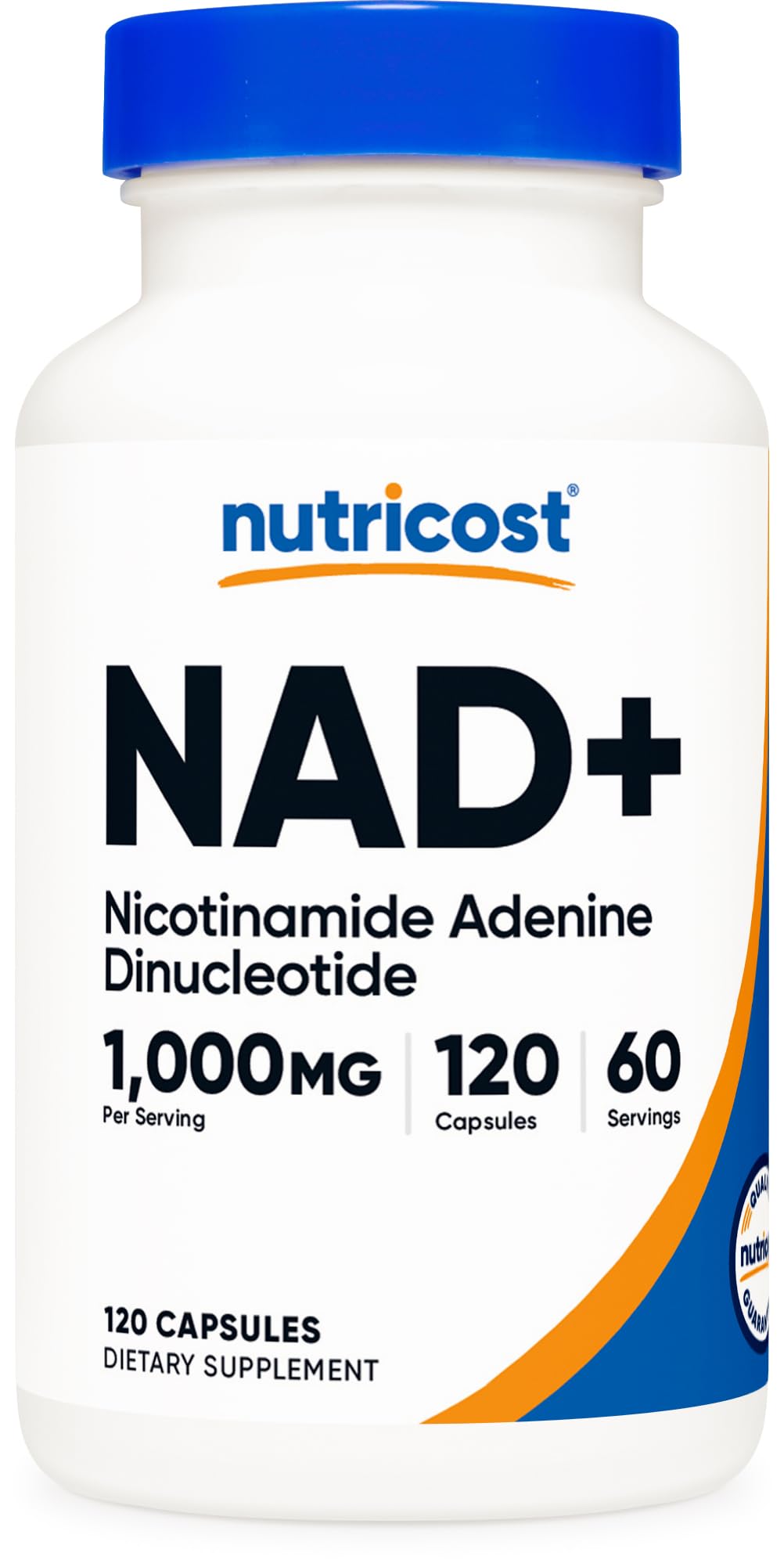 Nutricost NAD+ Supplement 1,000mg per Serving,120 Capsules (Nicotinamide Adenine Dinucleotide) - 60 Servings, Gluten-Free, Vegan
