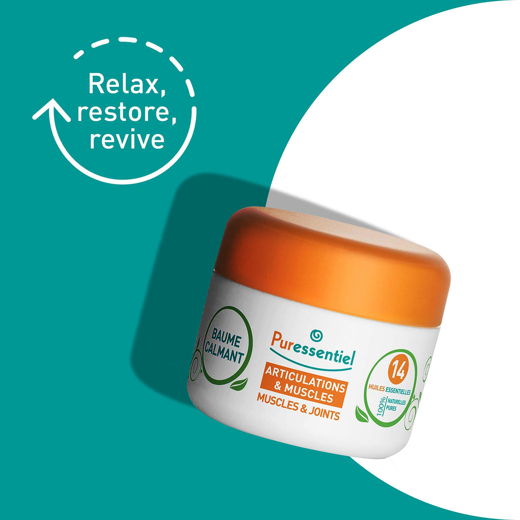 Puressentiel Muscle and Joints Balm - Essential Oil and Shea Butter Balm for Back and Neck Massage - Dye-Free, No Preservatives - 1.01 oz Puressentiel Au supplements
