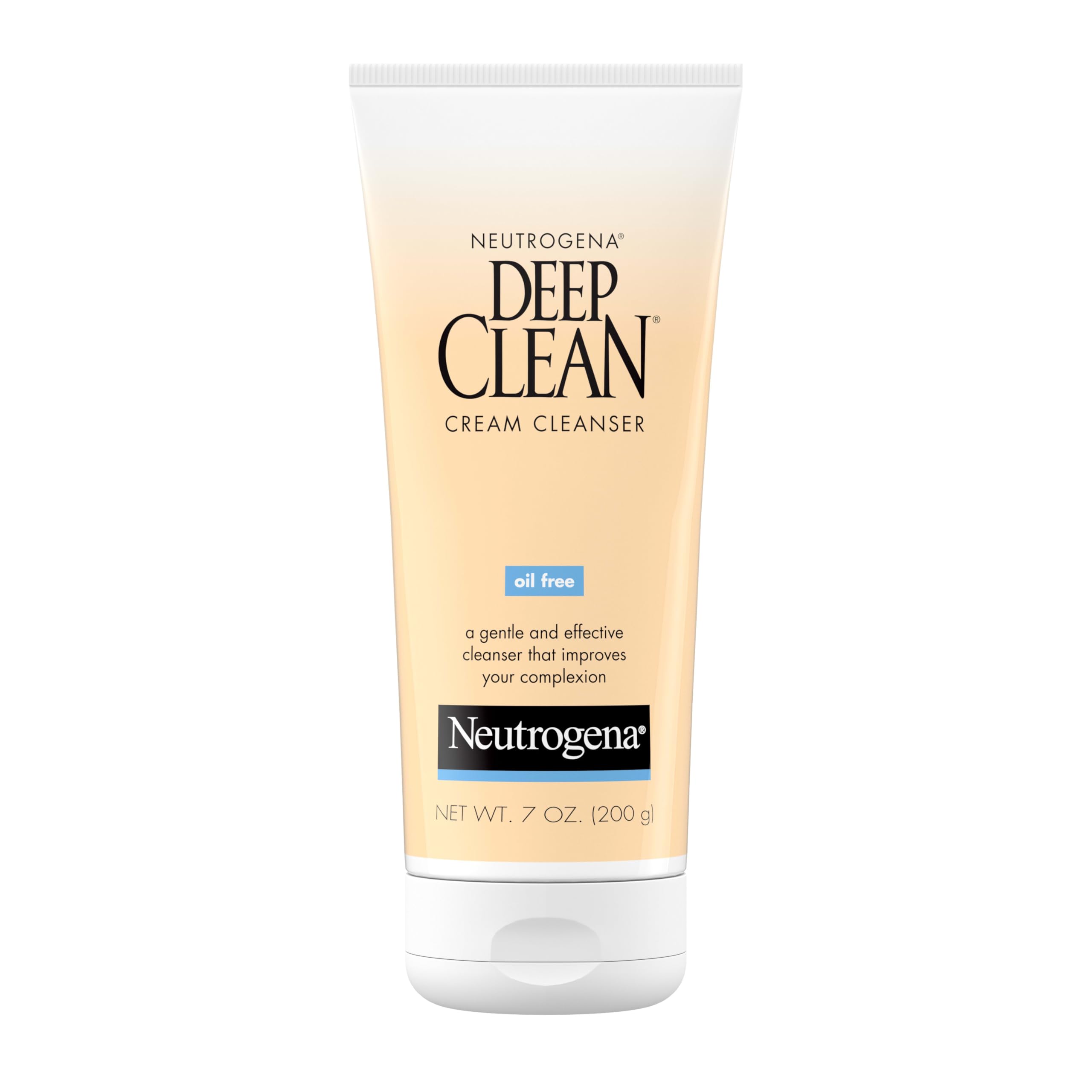 Neutrogena Deep Clean Daily Facial Cream Cleanser with Beta Hydroxy Acid to Remove Dirt