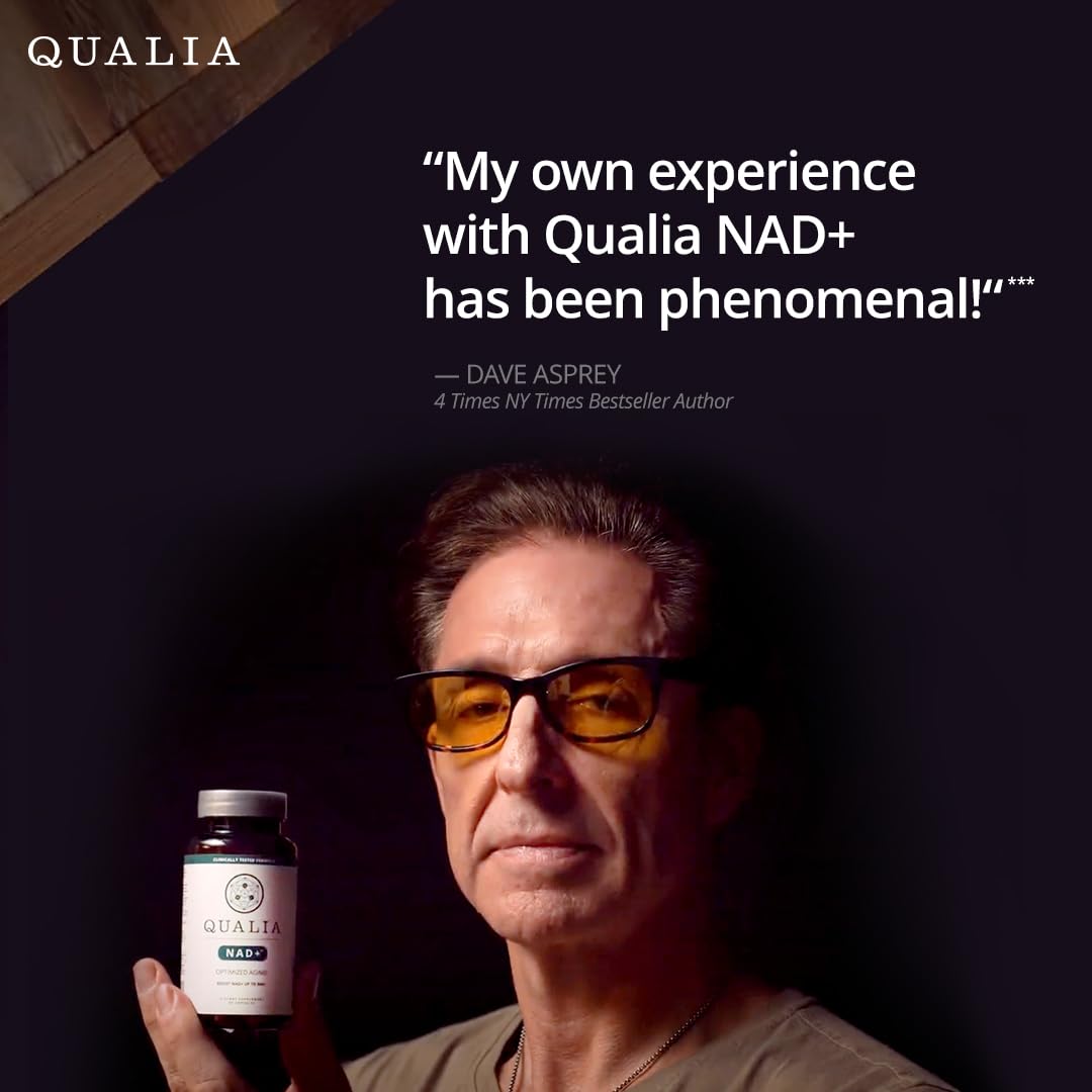 Qualia NAD Supplement — Clinically Proven to Boost NAD+ up to 67%. Optimized Aging, Energy, Focus. Elite NAD+ Booster Ingredients Nicotinamide Riboside (NIAGEN), Niacin, Niacinamide (1 Month Supply) QUALIA LIFE SCIENCES Au supplements