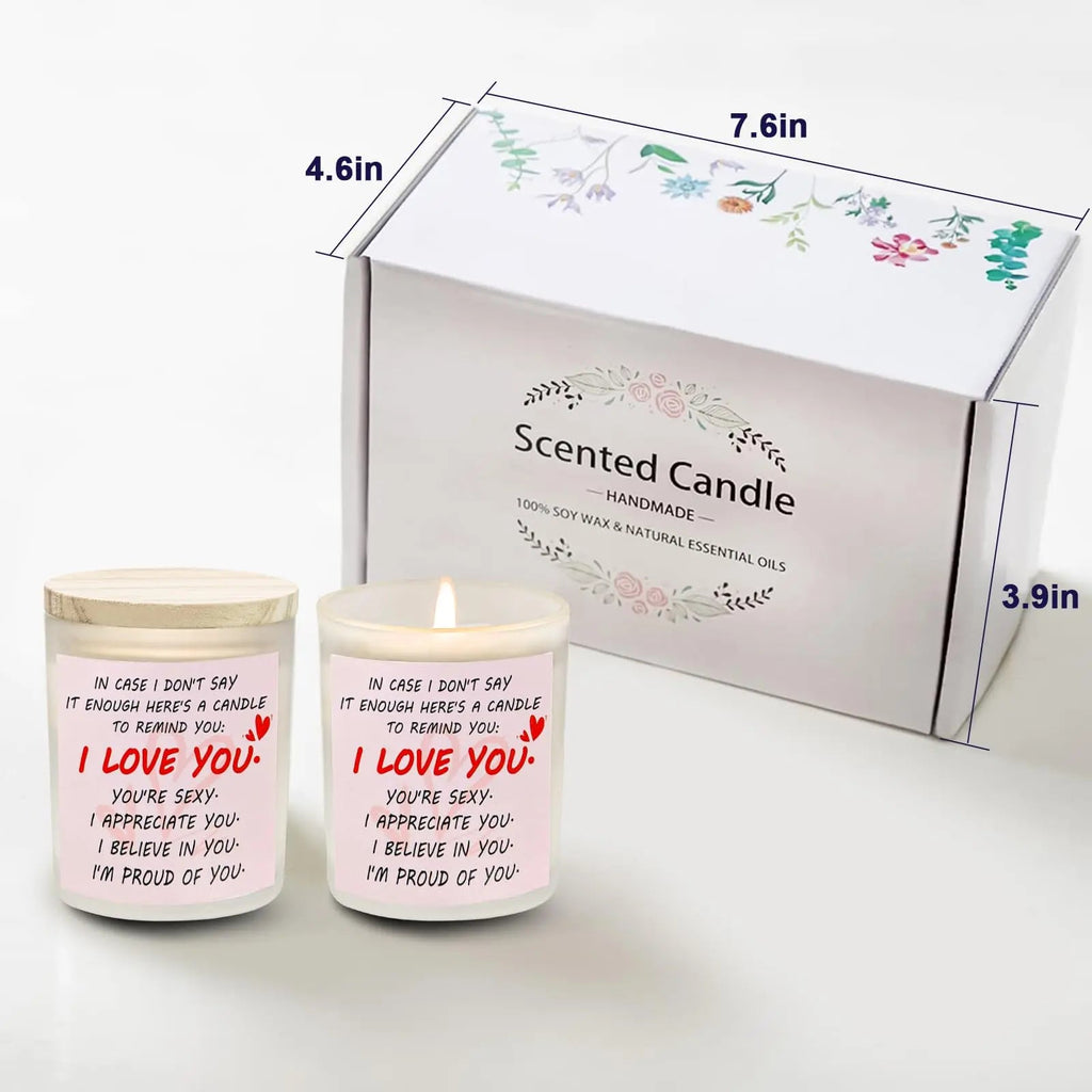 Gifts for Her Anniversary Candler - 2pack Valentine's Day Candle Gift,Wife Gifts Anniversary,Vanilla Lavender JUNPEI Au supplements