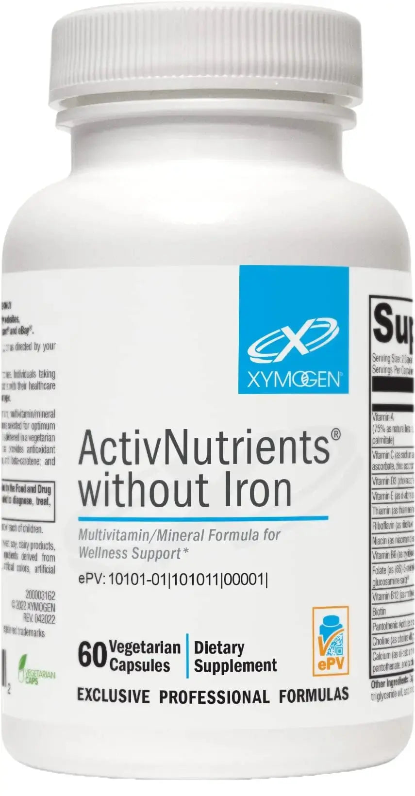 XYMOGEN ActivNutrients Without Iron - Multivitamin Multimineral for Wellness, Immune, Energy and Mood Support XYMOGEN Au supplements