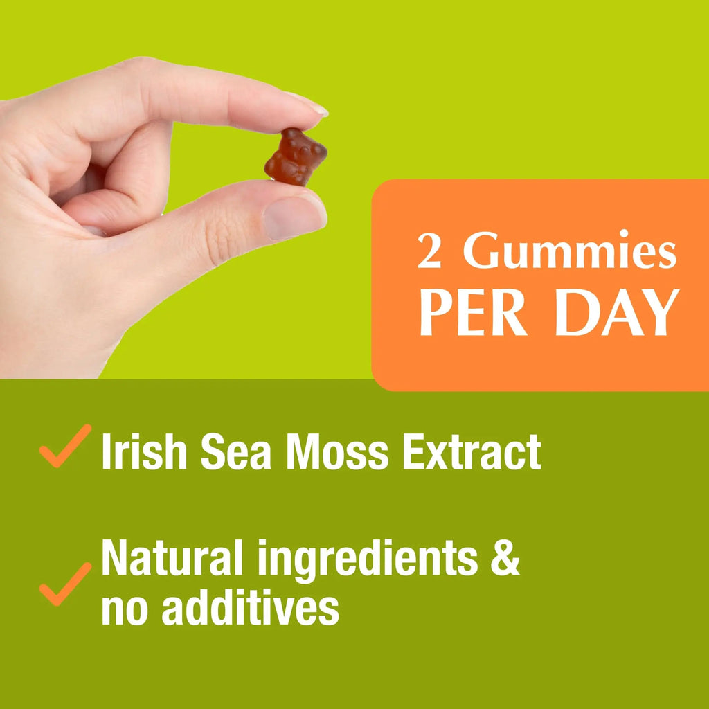 Jiva Botanicals - Irish Sea Moss Gummies with Bladderwrack & Burdock Root 3000mg Jiva Botanicals Au supplements