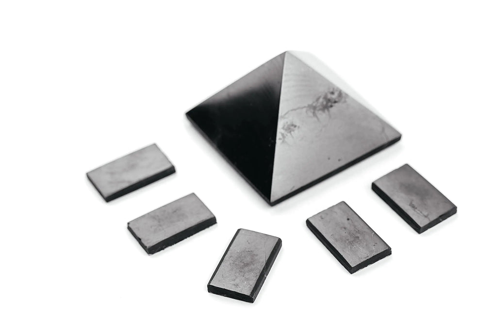 KARELIANMASTERS Shungite Stones Pyramid and Sticker for Phone Set - Crystal Healing Protection KARELIANMASTERS Au supplements