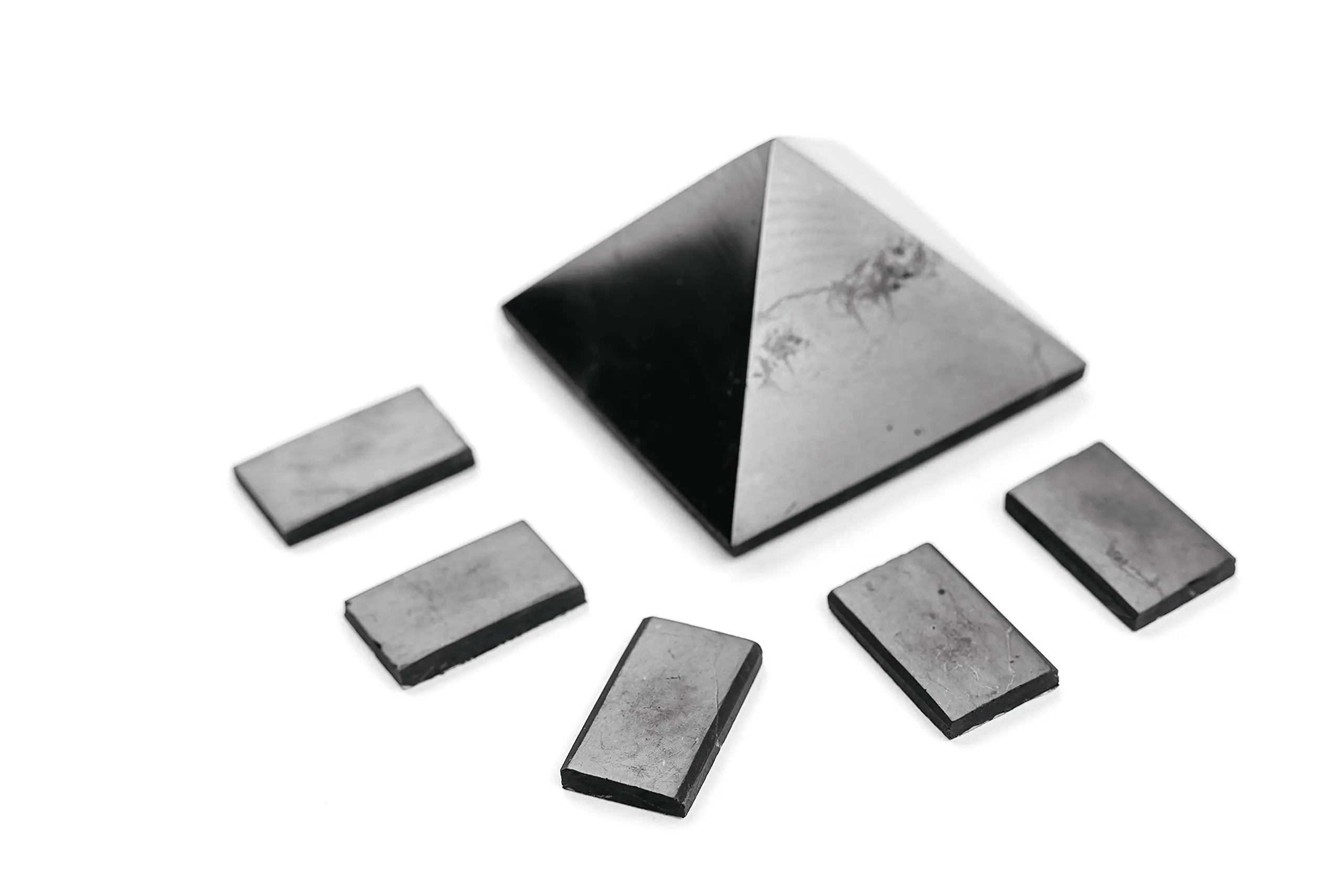 KARELIANMASTERS Shungite Stones Pyramid and Sticker for Phone Set - Crystal Healing Protection KARELIANMASTERS Au supplements