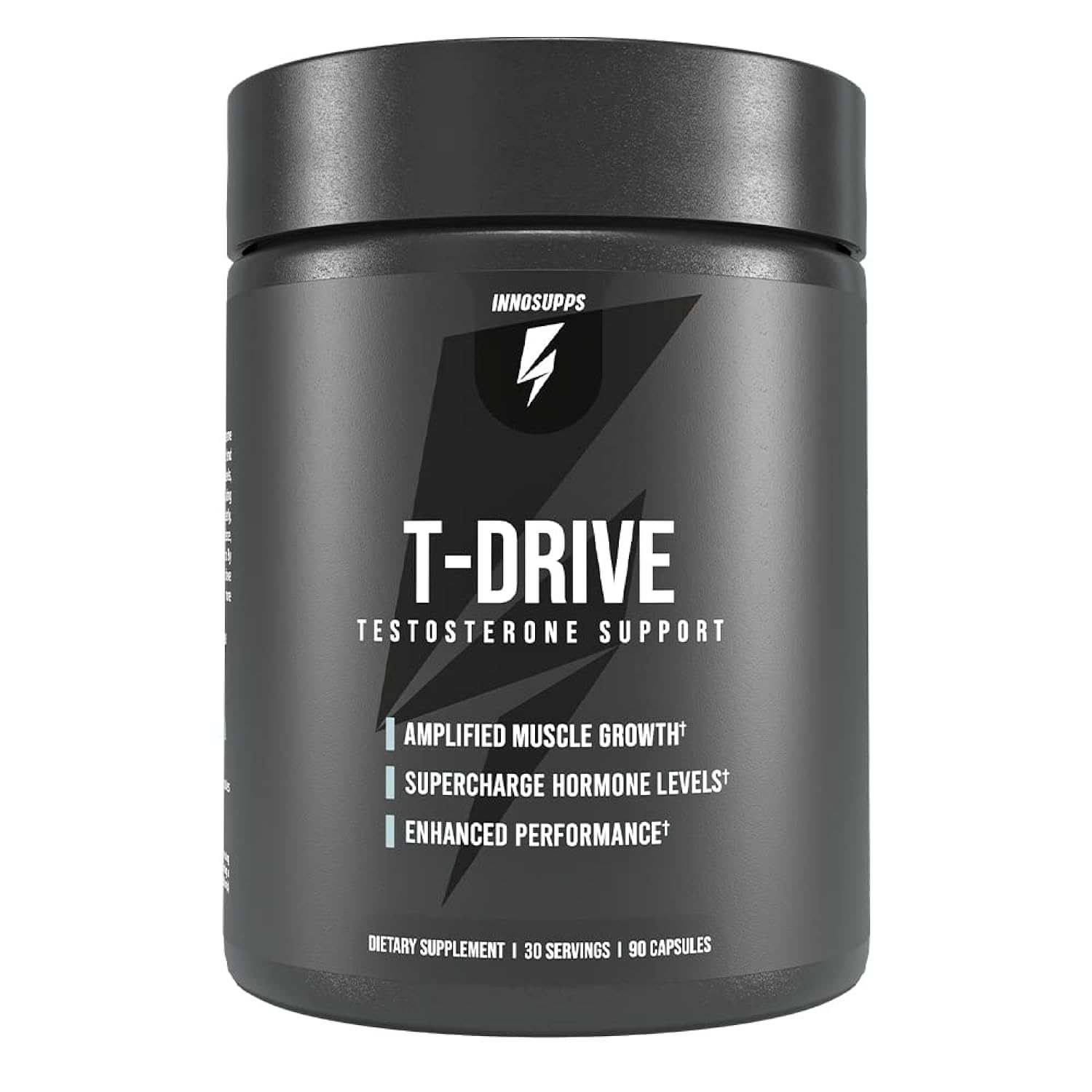 InnoSupps T-Drive Testosterone Booster Enhance Performance Amplify Muscle Growth, Increase Libido & Energy Levels w/KSM-66 Ashwagandha, Magnesium, Vitamin D, Niacin Boron, Fenugreek, 90 Caps, 30 Days InnoSupps Au supplements