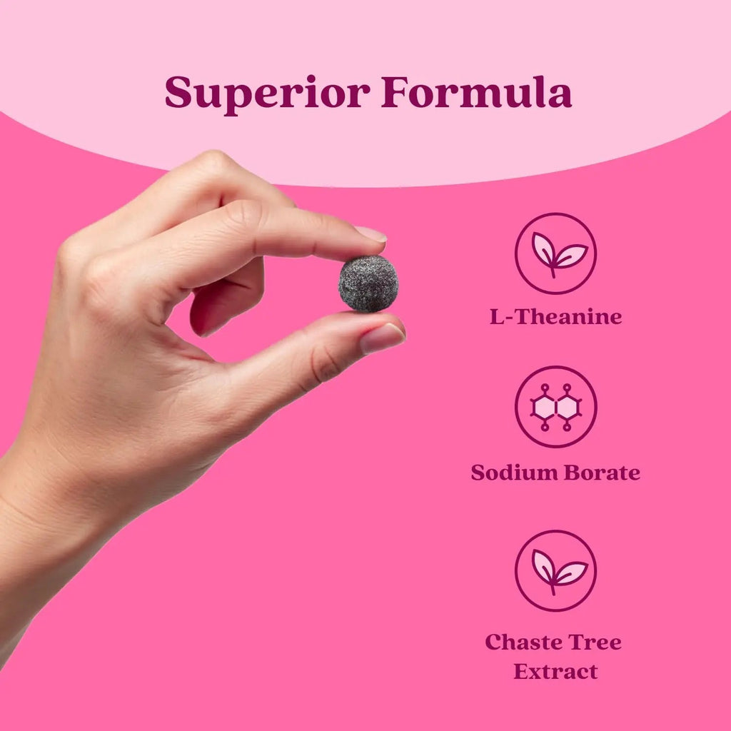 BeLive PMS Support Gummies Supplement – Helps Relieve PMS Symptoms – Hormonal Balance Mood Swings & Cramps Relief, Bloating Support – with Chaste Tree Extract - Strawberry Lemonade Flavor – 60 Count BeLive Au supplements