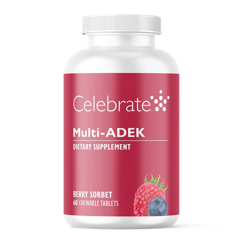 Celebrate Vitamins Multi ADEK Chewables, Iron Free - Daily Bariatric Multivitamin, High Level of Vitamins A, D, E, K & B12 Celebrate Bariatric Supplements Au supplements